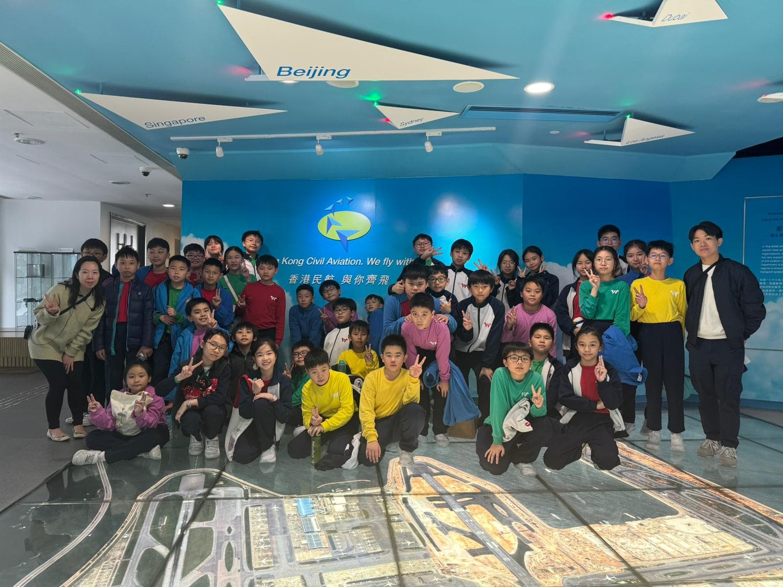 大埔崇德黃建常紀念學校 參觀航空教育徑