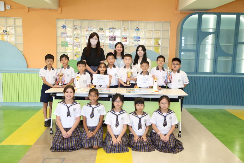 嗇色園主辦可譽中學暨可譽小學 可譽初小級孩子於「國際青少年創科奧林匹克大賽2024」的Matatalab 機械人不插電編程挑戰賽中，囊括各級分區優異及冠亞季軍，以及全港三等獎及季軍。