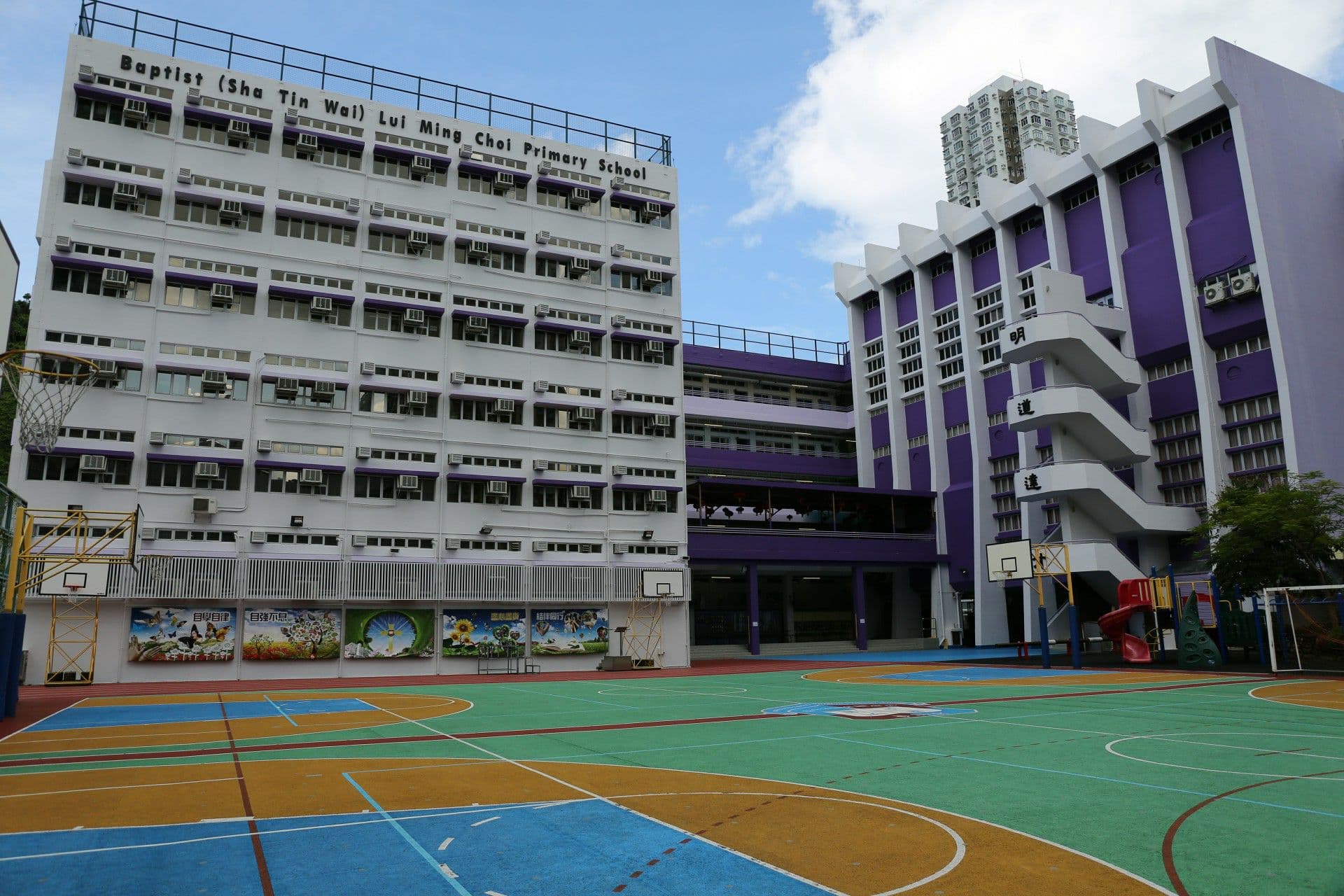 浸信會沙田圍呂明才小學 校舍相片
