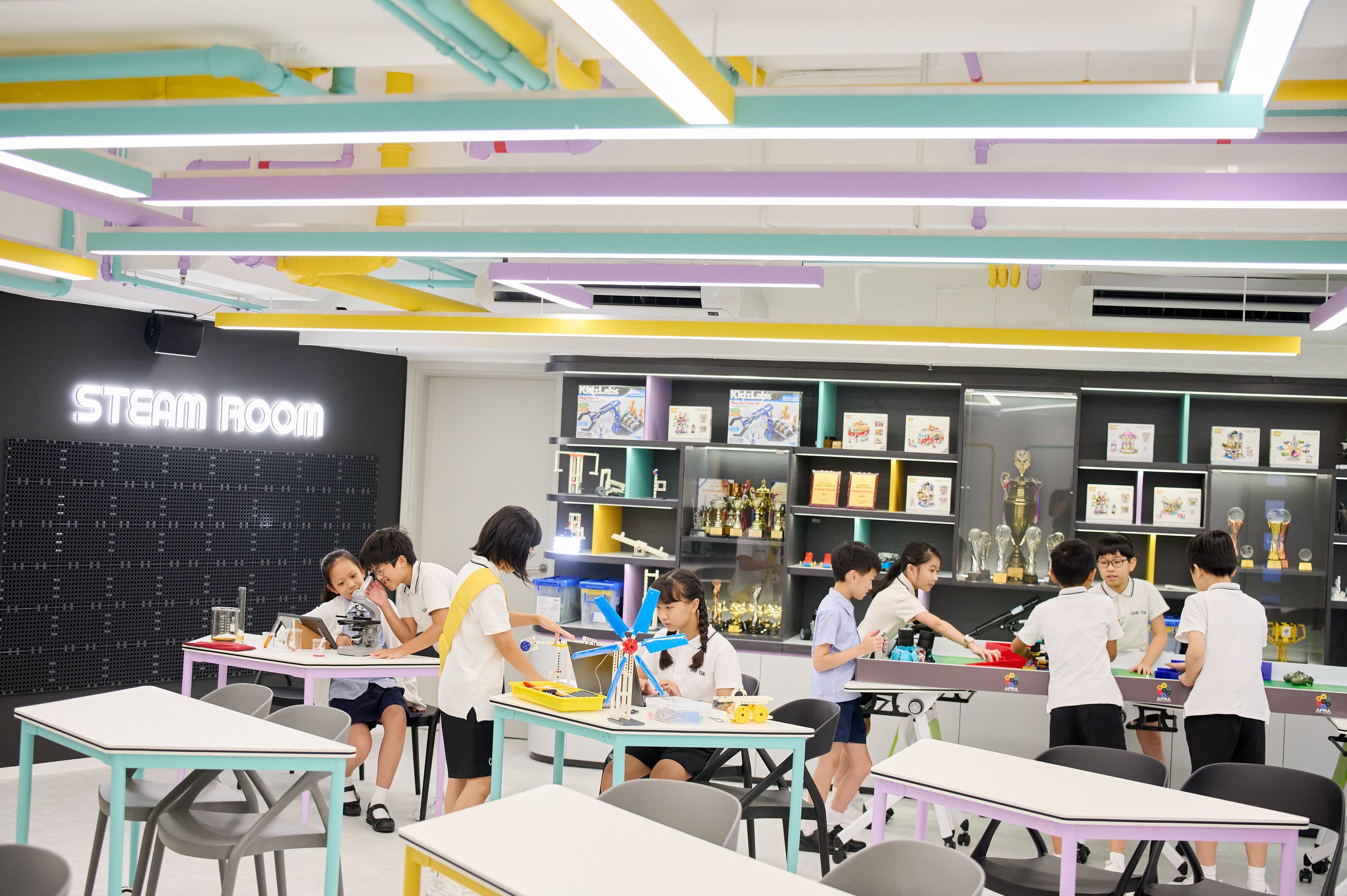 真鐸學校 STEM ROOM 多元教室已正式開放,常識科結合STEAM課程